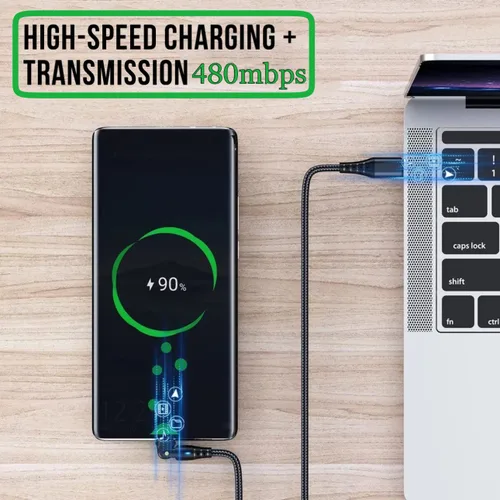 Miniatura 3 de TOP-UP Cable Carplay de coche para iPhone 16/15 (paquete de 2 unidades de 3.3 pies) y USB C a USB C cable de carga rápida de 6 pies 60 W