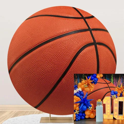 Miniatura 11 de AOFOTO Telón de fondo redondo para pelota de fútbol de 3 x 3 pies, tela impresa en blanco y negro 3D, fondo de círculo de fútbol para fotografía
