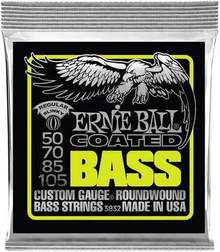 Miniatura 5 de Ernie Ball Cuerdas de guitarra bajo con revestimiento regular Slinky de 5 cuerdas, calibre 45-130 (P03836)