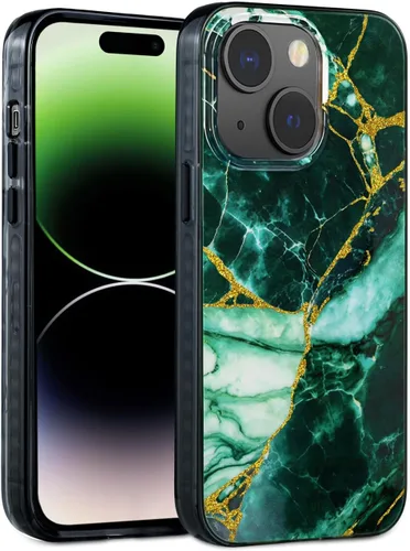 Miniatura 23 de SCORPIFY Funda para iPhone 14 [compatible con MagSafe] con diseño de mármol azul fantasía, bonita funda magnética para teléfono para mujeres, niñas