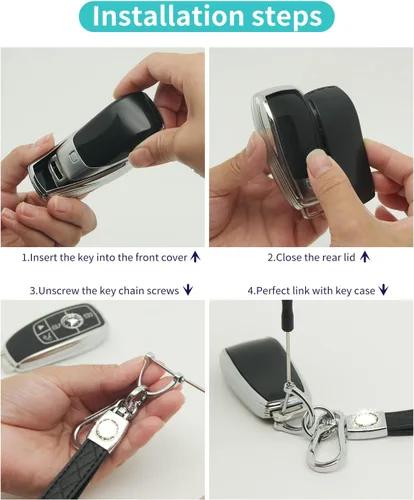 Miniatura 7 de Adecuado para llaves Mercedes Benz. La funda avanzada de TPU suave es compatible con llave remota inteligente C E R S G S CLS CLK GLC GLE GLS SL SLR