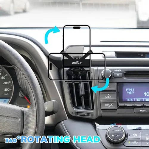 Miniatura 3 de B&DOG XSIN Soporte de teléfono de coche compatible con RAV4 (Negro-A)
