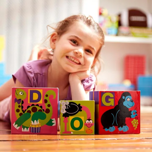 Miniatura 6 de Bloques para montar de Melissa & Doug deluxe, 10 piezas con alfabeto