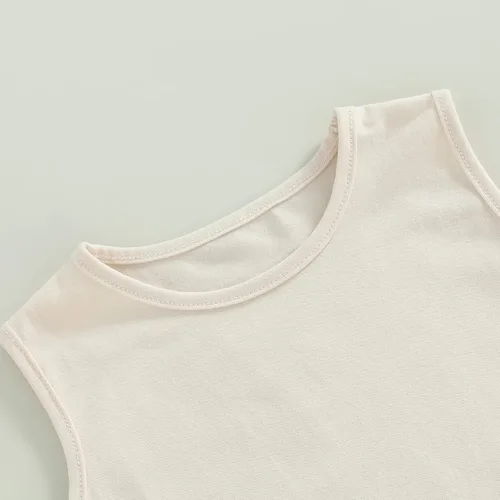 Miniatura 43 de Mameluco unisex de manga corta para bebé recién nacido, con botones, de una pieza, ropa de color sólido