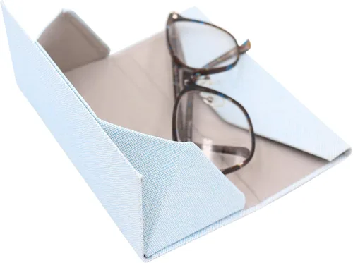 Miniatura 158 de Real Sic Funda para lentes de sol para hombres y mujeres, soporte magnético plegable para lentes de sol, inspirado en el color sólido