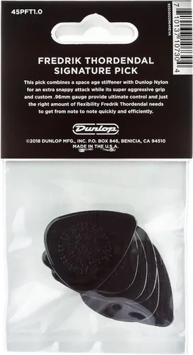 Miniatura 5 de Jim Dunlop Fredrik Thordendal - Púas de nailon personalizadas, 0.038 in, paquete de 6