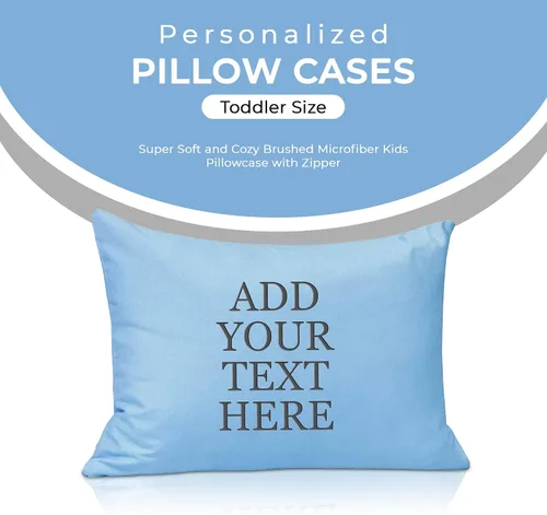 Miniatura 2 de Personalized Passion Fundas de almohada para niños pequeños de 14 x 20 pulgadas, funda de almohada de microfibra cepillada suave y acogedora