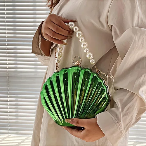 Miniatura 2 de Women Mini Seashell Evening Clutch Top-Handle Bag Cross-body Bag