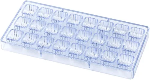 Miniatura 2 de Restaurantware Pastry Tek - Moldes de postre de 10.8 x 5.3 pulgadas, 10 moldes de cilindro rígido para chocolate, 24 cavidades, aptos