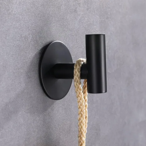Miniatura 5 de Ganchos adhesivos de acero inoxidable 304 para bata, gancho pesado para baño, cocina, sala de estar, garaje, hotel, acabado cepillado, 2 piezas