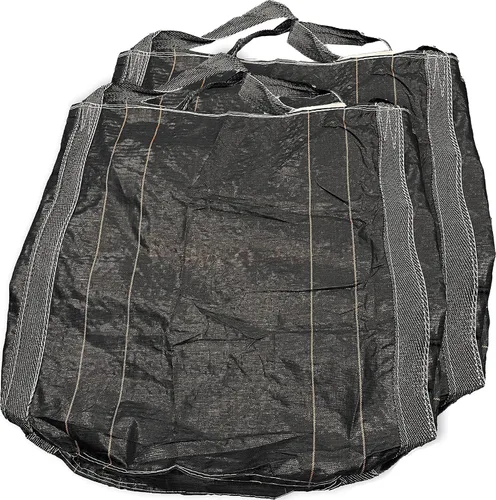 Miniatura 4 de (5 paquetes) Bolsa grande de contenedor intermedio flexible negro de 43 x 43 pulgadas, 2600 libras, 1.2 toneladas/1.3 yardas cúbicas/bolsa a granel