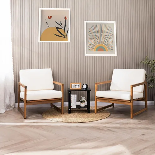 Miniatura 9 de VICTORY RELAX Mesa de acento Adirondack negra para exteriores – Mesa auxiliar de madera de acacia resistente a la intemperie con almacenamiento