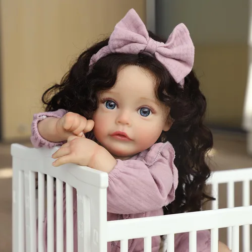 Miniatura 9 de SCOM Muñecas Reborn de bebé realistas, muñeca de bebé recién nacida de 18 pulgadas, muñeca de bebé de silicona linda de la vida real con cuerpo