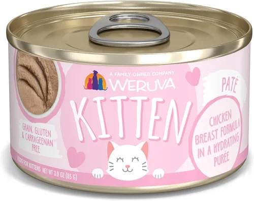 Miniatura 20 de Weruva Fórmula de gatito, pollo y atún en salsa, lata de 3 onzas (paquete de 12)