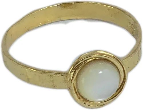 Miniatura 61 de Anillo de oro de piedras preciosas, anillo de piedra chapada en oro de 14 quilates, anillo de piedra apilable, anillo de oro de piedra pequeña