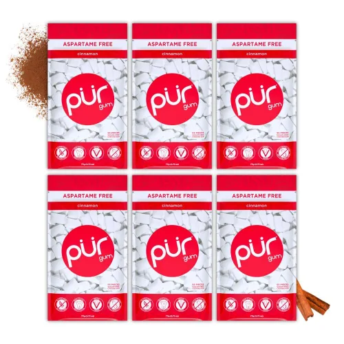 Miniatura 17 de PUR Gum Chicle sin Aspartamo 100% Xilitol Chicle con sabor natural a canela, 55 piezas (paquete de 1)
