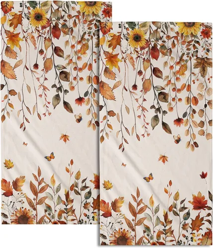 Miniatura 10 de Giwawa Toallas de Mano Verdes Bosque Nebuloso Set de 2 Montaña Bosque Suave Toallas de Huésped Toallas de Cara Baño Decoraciones Finas Toallas