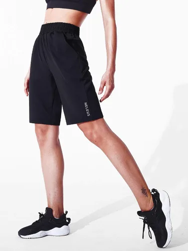 Miniatura 17 de NELEUS Pantalones cortos de correr ligeros para mujer, pantalones cortos atléticos de entrenamiento para yoga con bolsillo