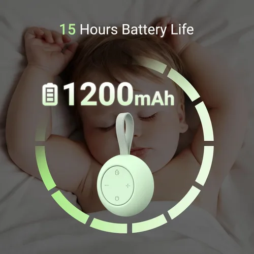 Miniatura 3 de Máquina de Sonido Portátil para Bebés [Ruido Blanco para Bebés Niños Adultos][Función de Temporizador][12 Sonidos Relajantes][Boombox para Dormir]