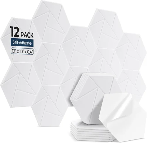 Miniatura 15 de Paquete de 8 Paneles Decorativos Absorbentes de Sonido, Arte de Pared Absorbente de Sonido, Arte de Pared Acústico de 48 x 32 Pulgadas