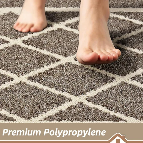 Miniatura 6 de BEQHAUSE - Alfombras de cocina antideslizantes para piso 2 piezas Alfombras de cocina y tapetes antideslizantes lavables Alfombra de cocina