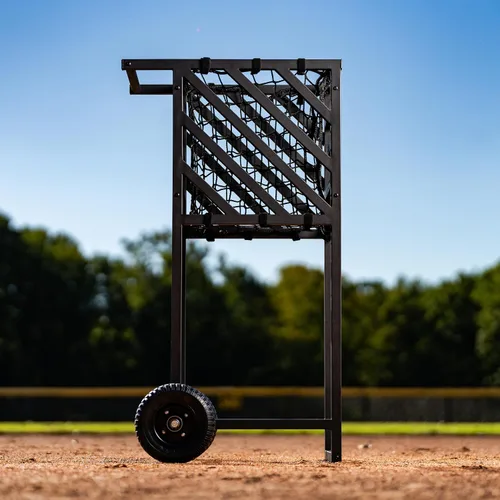 Miniatura 4 de Murray Sporting Goods Carrito de práctica de béisbol y sóftbol - Carrito de pelota resistente con ruedas, portador de bolas de gran capacidad