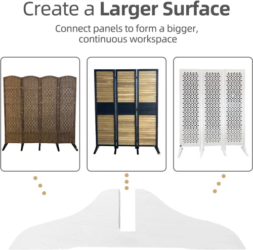 Miniatura 6 de Soporte divisor de habitación (blanco)