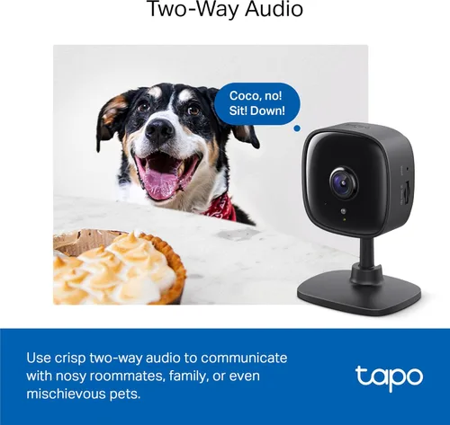 Miniatura 7 de Tapo - Cámara de seguridad interior de 1080P para monitor de bebé, cámara para mascotas con detección de movimiento, audio bidireccional, visión