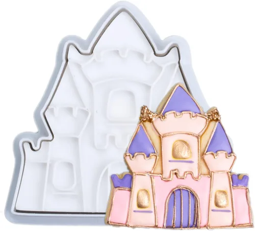 Miniatura 12 de Princess Carriage - Cortador de galletas para hornear con sello 3D, accesorios de ácido poliláctico (PLA) para regalos, decoración para fiestas