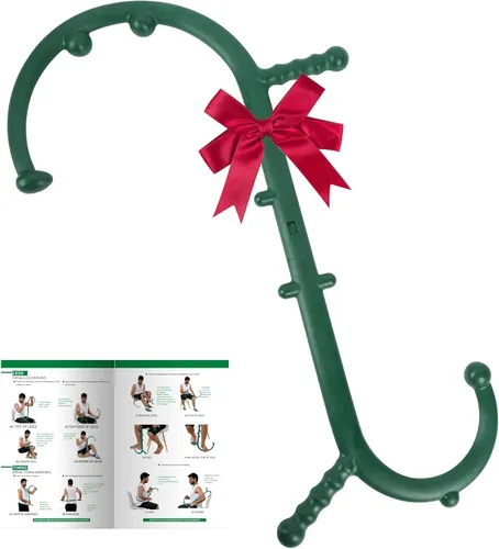 Caña de Masaje Shrdaepe para Puntos de Activación, Tejido Profundo Corporal, Masajeador Manual para Espalda, Cuello, Hombros, Piernas y Pies, Verde