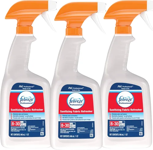 Miniatura 3 de Febreze Refrescante de tela, eliminador de olores extra fuerte + aroma de tela Ocean Scent Waterlily Ginger Hinoki, paquete de 2