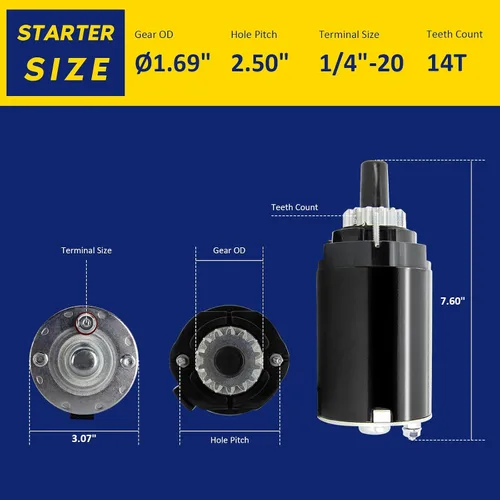 Miniatura 7 de BDELI Para Kohler Starter Courage 18 19 20 21 HP 2009801 2009805 2009806 2009808 2009810, SV540 SV541 SV590 SV600 SV610 SV6200 , Nueva Holanda GH