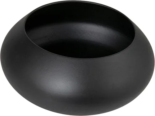 Bloomingville Cuenco redondo minimalista de madera de mango, color negro