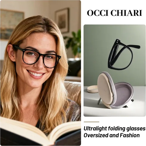 Miniatura 2 de OCCI CHIARI Oversized Reading Glasses for Women Wide Frame Readers