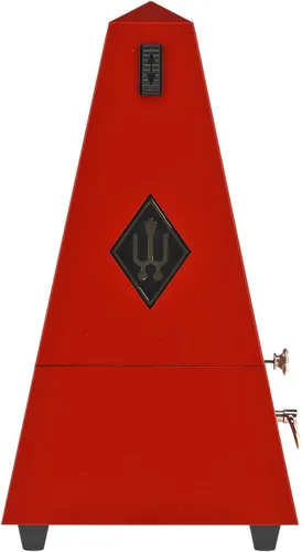 Miniatura 4 de Wittner 903558 Metrónomo de carcasa de plástico con campana, rojo oscuro