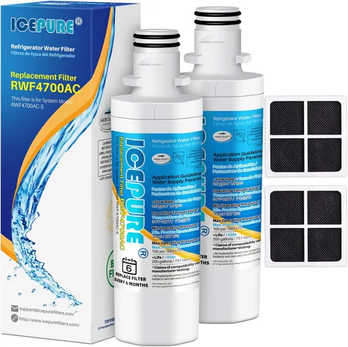 Miniatura 13 de ICEPURE Filtro de agua para refrigerador ADQ747935 y repuesto para LG ® LT1000P®, MDJ64844601, Kenmore Elite 9980, ADQ74793501 LT1000PC ®