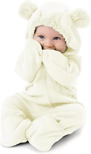 Miniatura 113 de Enterizo de vellón para bebé, rómper de una sola pieza con capucha para niños, ropa para exteriores, chaqueta infantil