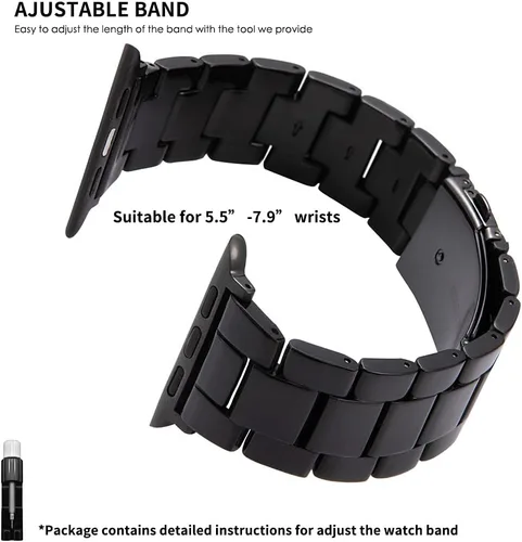 Miniatura 6 de HOPO Compatible With Apple Watch Band Thin Lightweight Resin Strap Bracelet Fashion Wristband Replacement For iWatch Bands Series Ultra 11 10 9 8 7