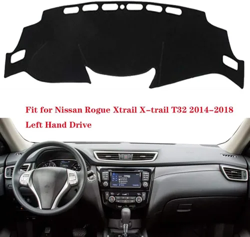 Miniatura 2 de Cubierta de tablero de auto para Nissan Rogue Xtrail X-Trail T32 2014-2017 2018 mano izquierda Dashmat Pad alfombra Dash Mat