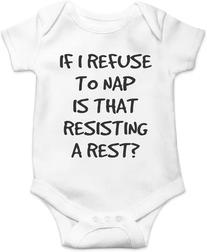 Miniatura 17 de CBTwear If I Nap Is That Resisting Baby Bodysuit Adorable Boy Girl Romper Ropa