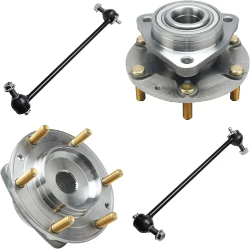 Miniatura 122 de Detroit Axle - Kit de extremo delantero RWD para Chrysler 300 Dodge Challenger Charger Upper Lower Control Arms rótulas de rodamiento de rueda Bujes