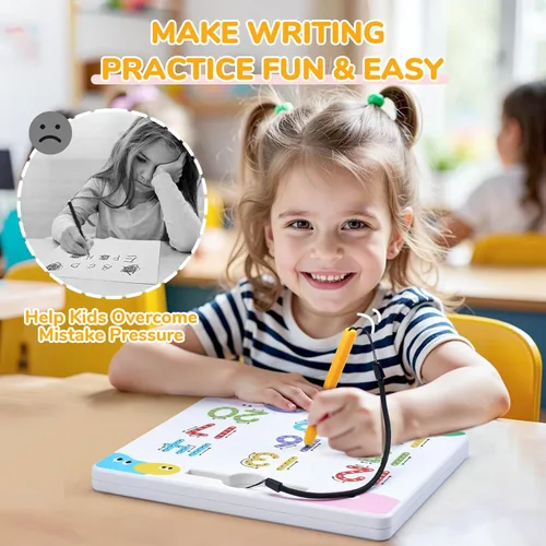 Miniatura 7 de JoyCat Tabla magnética de doble cara para trazado de números, números 2 en 1, 1 a 20, juguetes de escritura para niños pequeños y niños