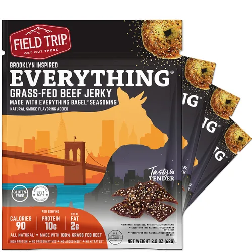 Miniatura 13 de Field Trip Bocaditos de carne seca de pollo, totalmente naturales y sin gluten, bocadillos saludables aptos para dieta keto y paleo, bajos
