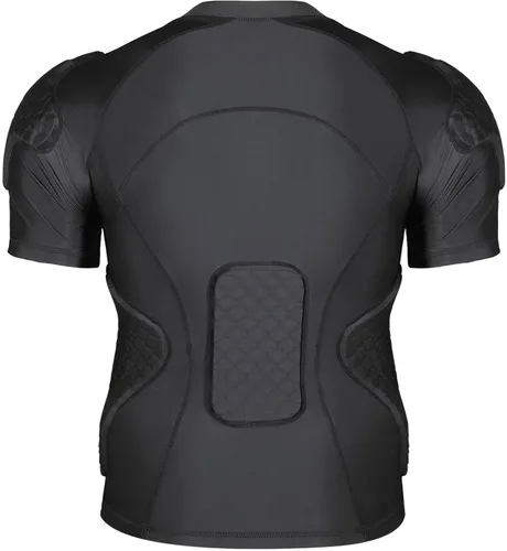 Miniatura 8 de TUOY - Camiseta acolchada de compresión para hombres, protector de pecho y costillas para fútbol, paintball, béisbol
