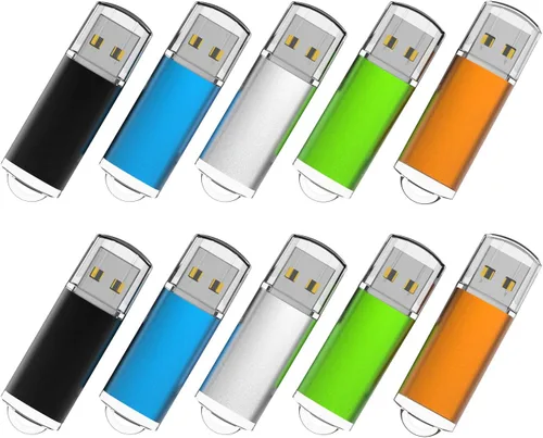 Miniatura 12 de RAOYI Paquete de 10 unidades 2G 2GB USB Flash Drive USB 2.0 Memory Stick Pulgar Drive Pen Drive Azul Azul 10 piezas