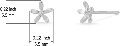Miniatura 5 de Boma Pendientes de plata de ley con flor de margarita, Plata de ley Acero inoxidable