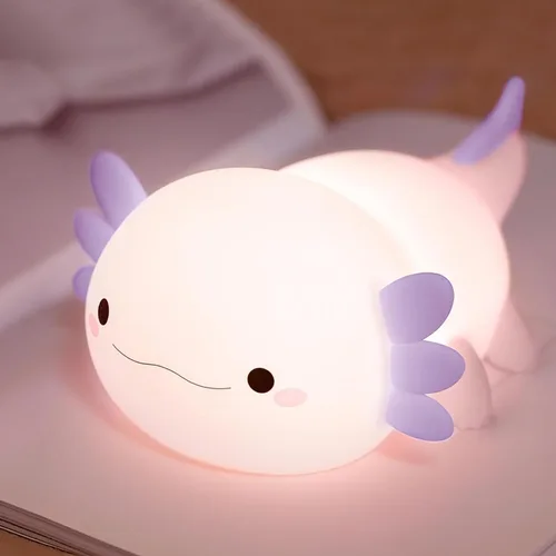 Miniatura 17 de Luz nocturna de silicona de pingüino, bonita lámpara de pingüino rosa con sombrero, luz nocturna de guardería para bebé, recargable/regulable, Bebé