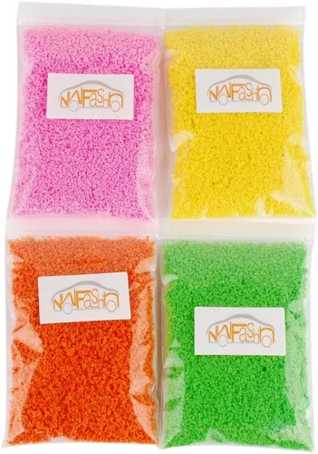 NWFashion 4 x 30G Vestido de árbol flor hierba vestidor disperso flock para miniatura modelo (4 colores mezclados B)