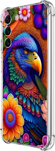 Miniatura 12 de Funda para Galaxy S23, diseño de mariposas azules, rosas, protección contra caídas, a prueba de golpes, de cuerpo completo, resistente a