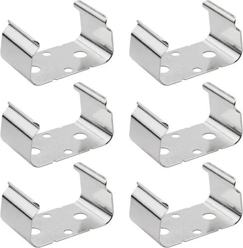 Clips de batería de metal de 9 voltios Clip de soporte de batería AA doble soporte de batería Clip de fijación Clip de batería de instrumento Clips